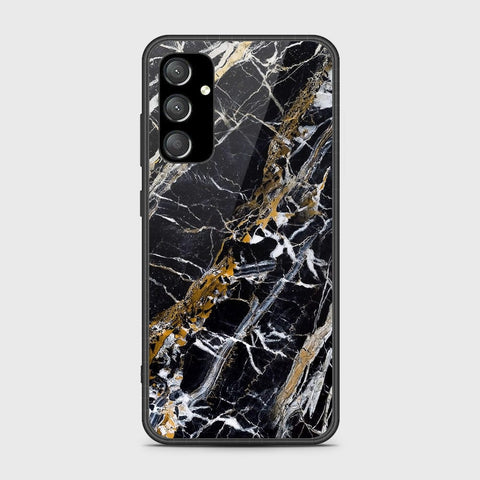 Samsung Galaxy A25 5G Cover- Black Marble Series - HQ Ultra Shine Premium Infinity Glass Soft Silicon Borders Case