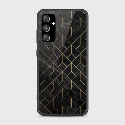 Samsung Galaxy A14 4G Cover- Black Marble Series - HQ Ultra Shine Premium Infinity Glass Soft Silicon Borders Case