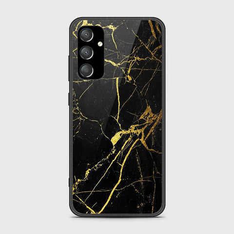 Samsung Galaxy A14 4G Cover- Black Marble Series - HQ Ultra Shine Premium Infinity Glass Soft Silicon Borders Case