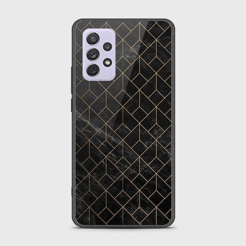 Samsung Galaxy A72 Cover - Black Marble Series - HQ Ultra Shine Premium Infinity Glass Soft Silicon Borders Case