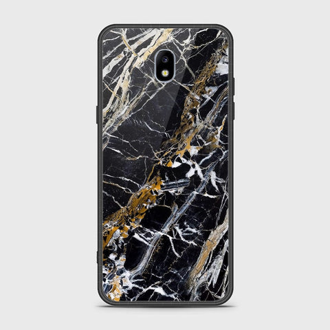 Samsung Galaxy J7 Pro / J7 2017 / J730 Cover - Black Marble Series - HQ Ultra Shine Premium Infinity Glass Soft Silicon Borders Case