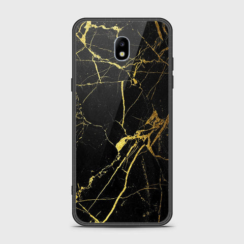 Samsung Galaxy J7 Pro / J7 2017 / J730 Cover - Black Marble Series - HQ Ultra Shine Premium Infinity Glass Soft Silicon Borders Case