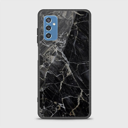 Samsung Galaxy M52 5G Cover- Black Marble Series - HQ Ultra Shine Premium Infinity Glass Soft Silicon Borders Case