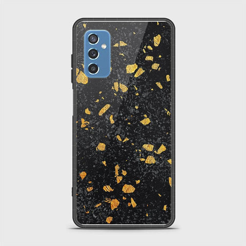 Samsung Galaxy M52 5G Cover- Black Marble Series - HQ Ultra Shine Premium Infinity Glass Soft Silicon Borders Case