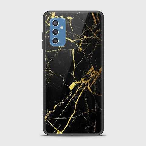 Samsung Galaxy M52 5G Cover- Black Marble Series - HQ Ultra Shine Premium Infinity Glass Soft Silicon Borders Case