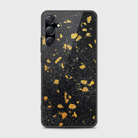 Samsung Galaxy M34 5G Cover- Black Marble Series - HQ Ultra Shine Premium Infinity Glass Soft Silicon Borders Case