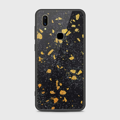 Vivo Z3 Cover- Black Marble Series - HQ Ultra Shine Premium Infinity Glass Soft Silicon Borders Case