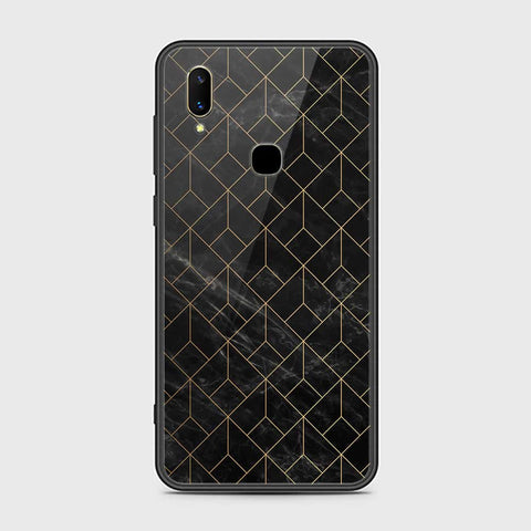 Vivo Z3 Cover- Black Marble Series - HQ Ultra Shine Premium Infinity Glass Soft Silicon Borders Case