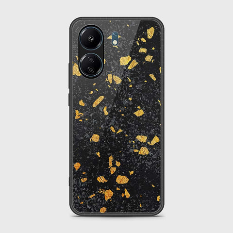 Xiaomi Poco C65 Cover- Black Marble Series - HQ Ultra Shine Premium Infinity Glass Soft Silicon Borders Case