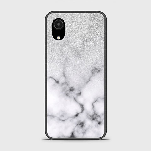 Samsung Galaxy A03 Core Cover - White Marble Series - HQ Ultra Shine Premium Infinity Glass Soft Silicon Borders Case