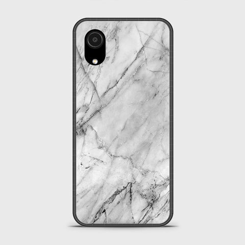 Samsung Galaxy A03 Core Cover - White Marble Series - HQ Ultra Shine Premium Infinity Glass Soft Silicon Borders Case