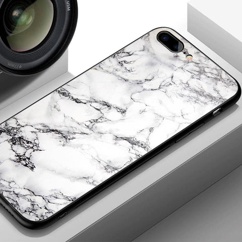Oppo A94 Cover - White Marble Series - HQ Ultra Shine Premium Infinity Glass Soft Silicon Borders Case