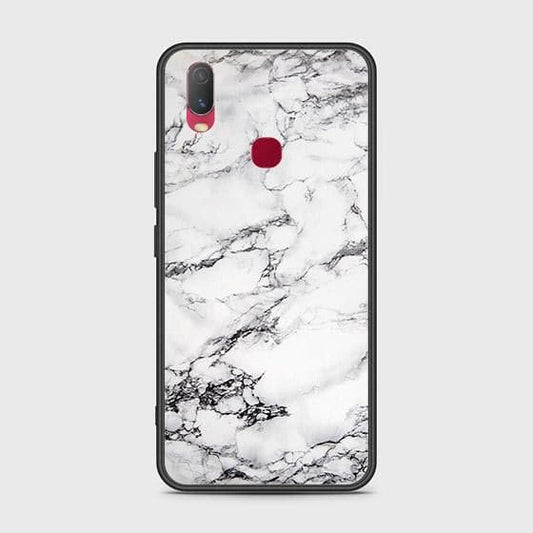 Vivo Y11 2019 Cover - White Marble Series - HQ Ultra Shine Premium Infinity Glass Soft Silicon Borders Case