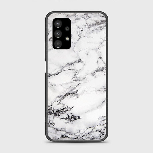 Samsung Galaxy A13 4G Cover- White Marble Series - HQ Ultra Shine Premium Infinity Glass Soft Silicon Borders Case