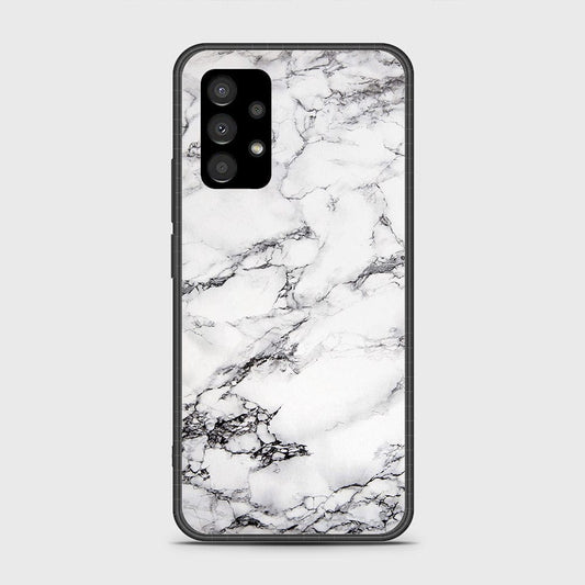 Samsung Galaxy A53 5G Cover- White Marble Series - HQ Ultra Shine Premium Infinity Glass Soft Silicon Borders Case