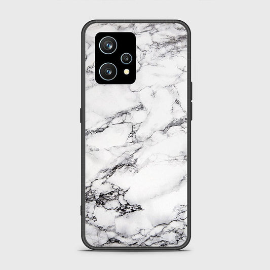 Realme Narzo 50 Pro Cover- White Marble Series - HQ Ultra Shine Premium Infinity Glass Soft Silicon Borders Case