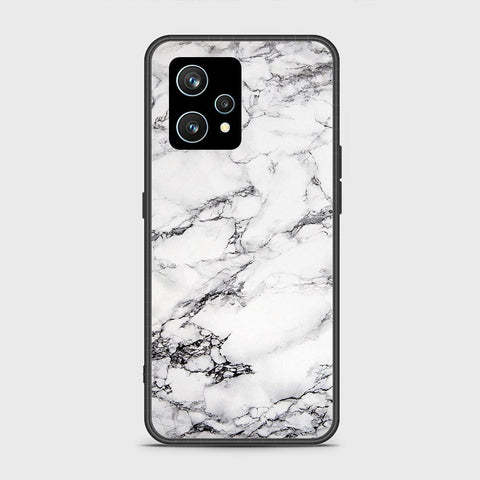 Realme 9 Pro Plus Cover- White Marble Series - HQ Ultra Shine Premium Infinity Glass Soft Silicon Borders Case