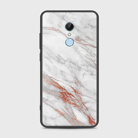 Xiaomi Redmi 5 Cover - White Marble Series - HQ Ultra Shine Premium Infinity Glass Soft Silicon Borders Case