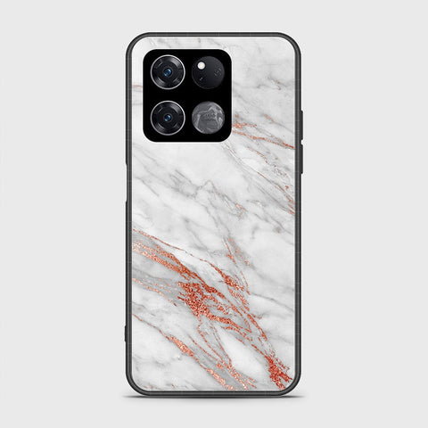 OnePlus Ace Racing Cover- White Marble Series - HQ Ultra Shine Premium Infinity Glass Soft Silicon Borders Case