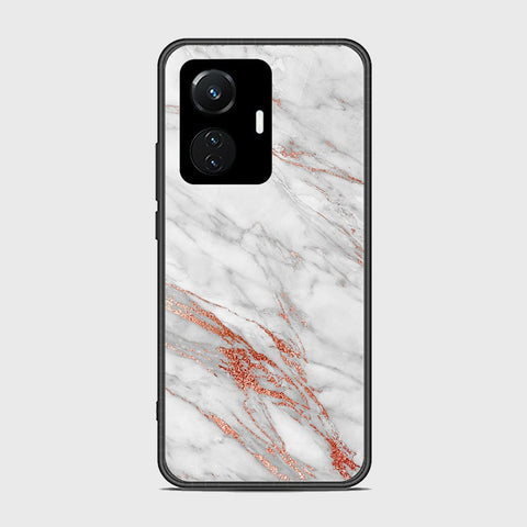 Vivo Y55 4G Cover- White Marble Series - HQ Ultra Shine Premium Infinity Glass Soft Silicon Borders Case