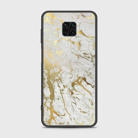 Xiaomi Redmi Note 9 Pro Cover - White Marble Series - HQ Ultra Shine Premium Infinity Glass Soft Silicon Borders Case