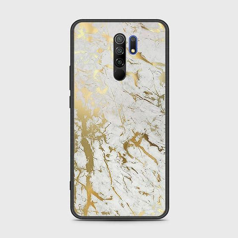 Xiaomi Redmi 9 Prime Cover - White Marble Series - HQ Ultra Shine Premium Infinity Glass Soft Silicon Borders Case