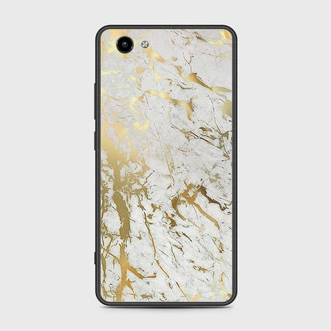 Vivo Y71 Cover - White Marble Series - HQ Ultra Shine Premium Infinity Glass Soft Silicon Borders Case