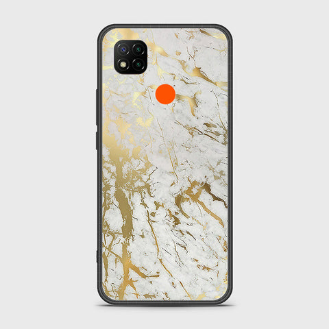 Xiaomi Redmi 9C Cover- White Marble Series - HQ Ultra Shine Premium Infinity Glass Soft Silicon Borders Case