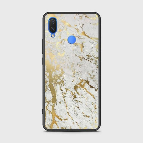 Huawei Y6 2019 / Y6 Prime 2019 Cover - White Marble Series - HQ Ultra Shine Premium Infinity Glass Soft Silicon Borders Case