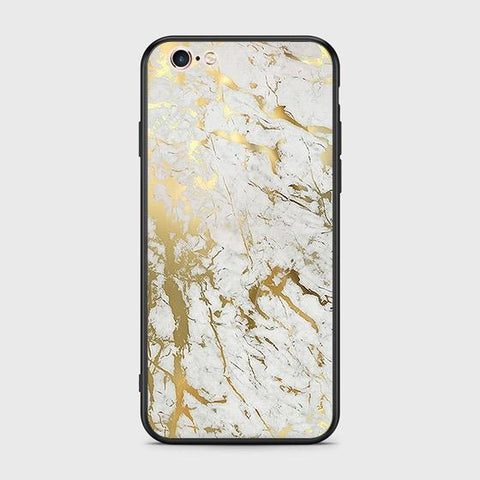 iPhone 6S / 6 Cover - White Marble Series - HQ Ultra Shine Premium Infinity Glass Soft Silicon Borders Case