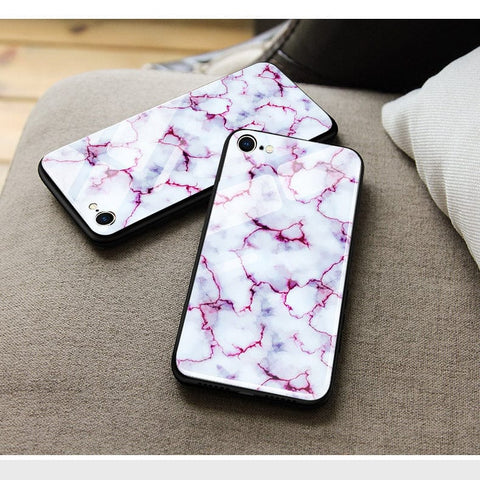 Oppo A97 5G Cover- White Marble Series - HQ Ultra Shine Premium Infinity Glass Soft Silicon Borders Case