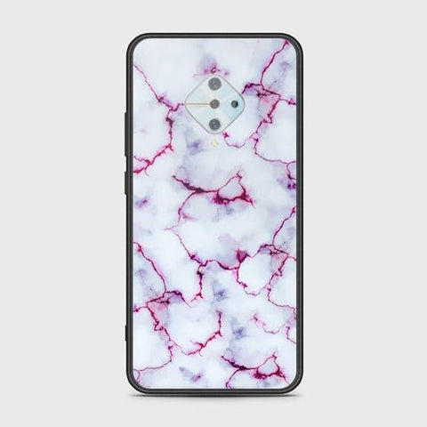 Vivo Y51 Cover - White Marble Series - HQ Ultra Shine Premium Infinity Glass Soft Silicon Borders Case