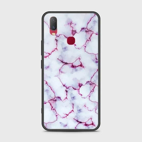 Vivo Y11 2019 Cover - White Marble Series - HQ Ultra Shine Premium Infinity Glass Soft Silicon Borders Case