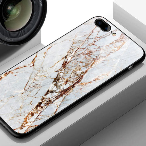 Samsung Galaxy J7 Prime Cover - White Marble Series - HQ Ultra Shine Premium Infinity Glass Soft Silicon Borders Case
