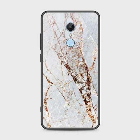 Xiaomi Redmi 5 Cover - White Marble Series - HQ Ultra Shine Premium Infinity Glass Soft Silicon Borders Case