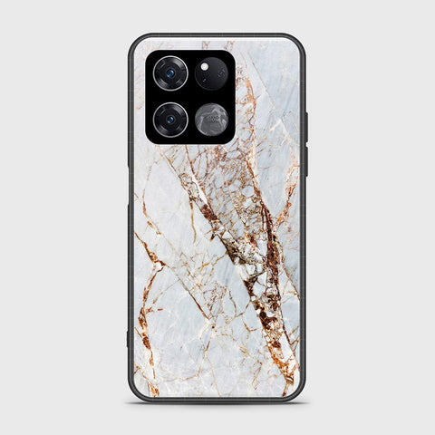 OnePlus Ace Racing Cover- White Marble Series - HQ Ultra Shine Premium Infinity Glass Soft Silicon Borders Case