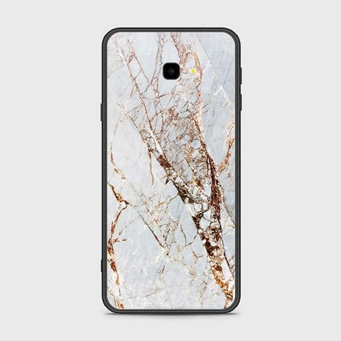 Samsung Galaxy J4 Plus Cover - White Marble Series - HQ Ultra Shine Premium Infinity Glass Soft Silicon Borders Case