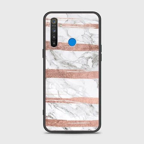 Realme 6i Cover - White Marble Series - HQ Ultra Shine Premium Infinity Glass Soft Silicon Borders Case