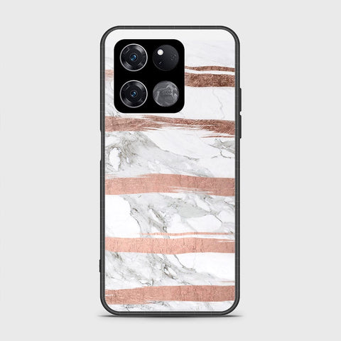 OnePlus Ace Racing Cover- White Marble Series - HQ Ultra Shine Premium Infinity Glass Soft Silicon Borders Case