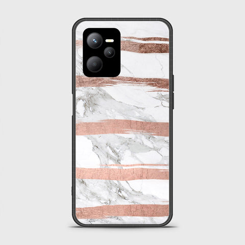 Realme Narzo 50A Prime Cover- White Marble Series - HQ Ultra Shine Premium Infinity Glass Soft Silicon Borders Case