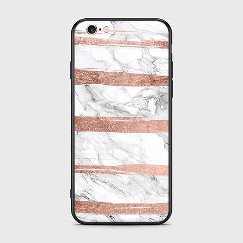 iPhone 6S / 6 Cover - White Marble Series - HQ Ultra Shine Premium Infinity Glass Soft Silicon Borders Case