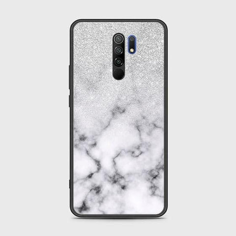 Xiaomi Redmi 9 Prime Cover - White Marble Series - HQ Ultra Shine Premium Infinity Glass Soft Silicon Borders Case