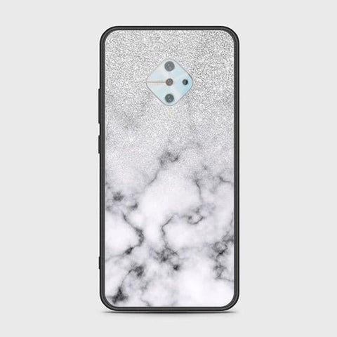 Vivo Y51 Cover - White Marble Series - HQ Ultra Shine Premium Infinity Glass Soft Silicon Borders Case