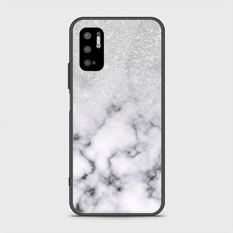 Xiaomi Redmi Note 10 5G Cover - White Marble Series - HQ Ultra Shine Premium Infinity Glass Soft Silicon Borders Case