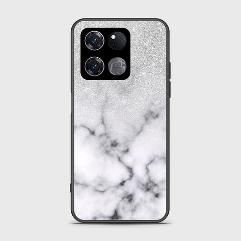 OnePlus Ace Racing Cover- White Marble Series - HQ Ultra Shine Premium Infinity Glass Soft Silicon Borders Case