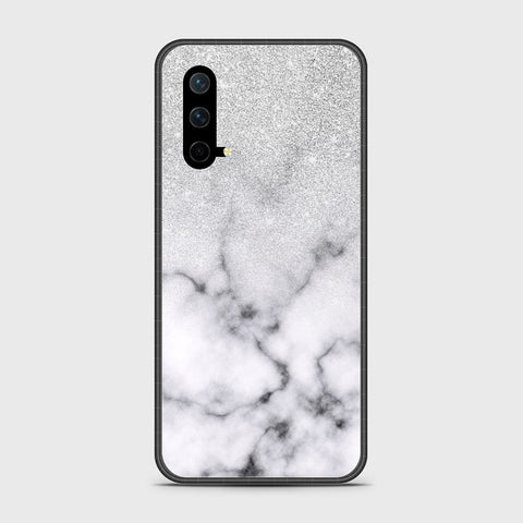 OnePlus Nord CE 5G Cover- White Marble Series - HQ Ultra Shine Premium Infinity Glass Soft Silicon Borders Case