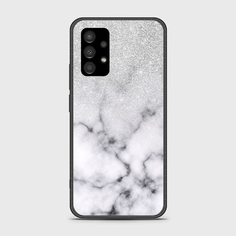 Samsung Galaxy A53 5G Cover- White Marble Series - HQ Ultra Shine Premium Infinity Glass Soft Silicon Borders Case