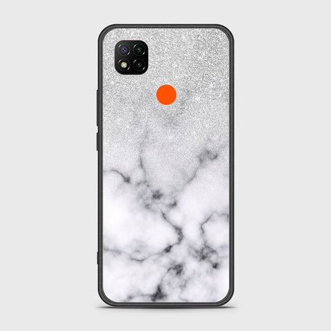 Xiaomi Redmi 10A Cover- White Marble Series - HQ Ultra Shine Premium Infinity Glass Soft Silicon Borders Case