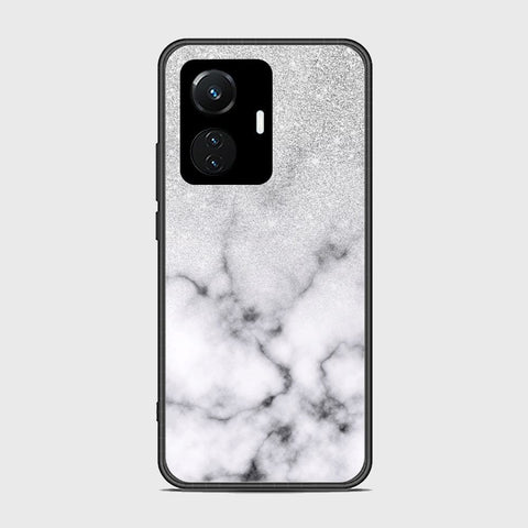 Vivo Y55 4G Cover- White Marble Series - HQ Ultra Shine Premium Infinity Glass Soft Silicon Borders Case