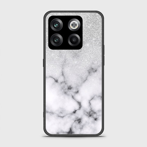 OnePlus 10T Cover- White Marble Series - HQ Ultra Shine Premium Infinity Glass Soft Silicon Borders Case